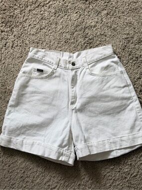 White High Waisted Riders by Lee Shorts